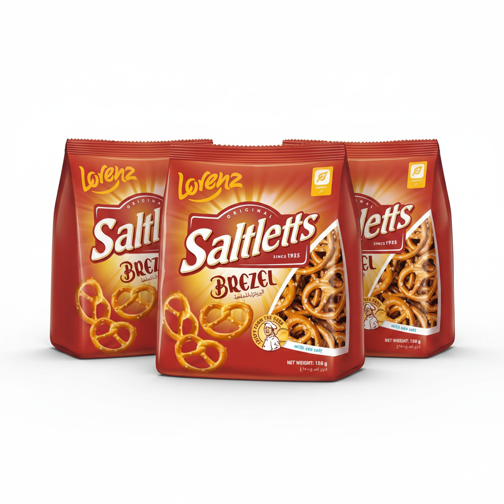 Lorenz Saltletts Brezel Classic 150g (Pack of 3)