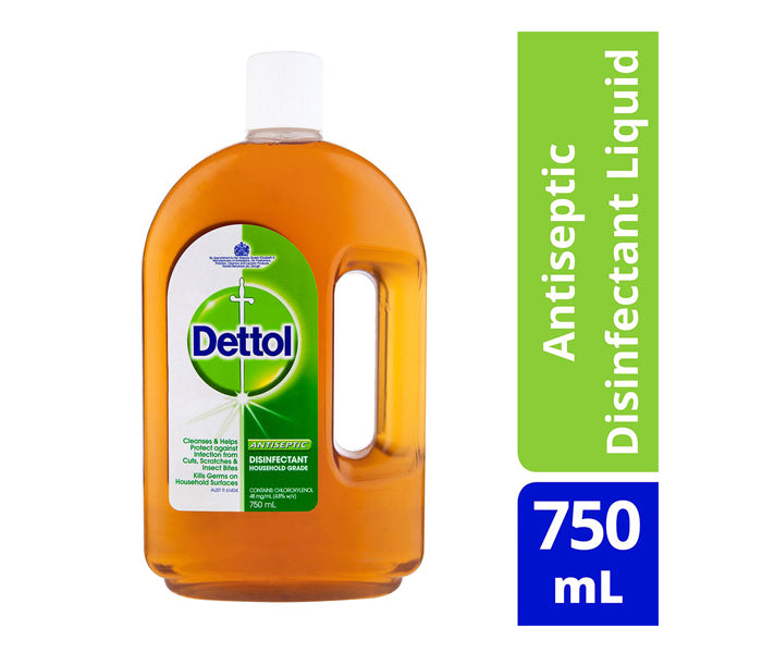 Dettol Antiseptic Antibacterial Disinfectant Liquid 750ml (Pack of 2)