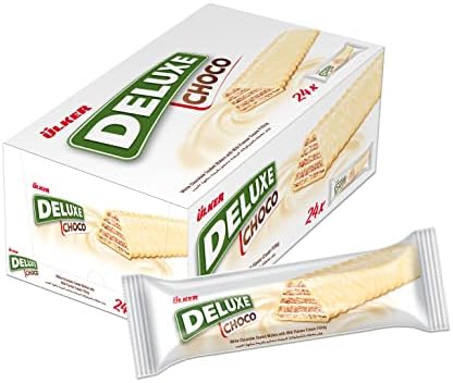 Ulker Deluxe Choco White 28g (Pack of 24 Pieces)