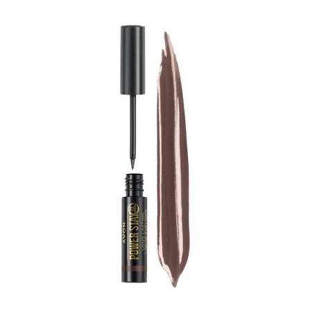 AVON POWER STAY SEMI PERMANENT EYELINER - CHOCOLATE BROWN