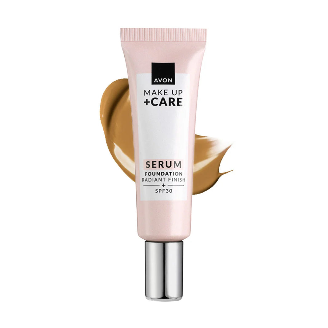AVON RADIANT SERUM FOUNDATION - 355G - LIGHT CARAMEL