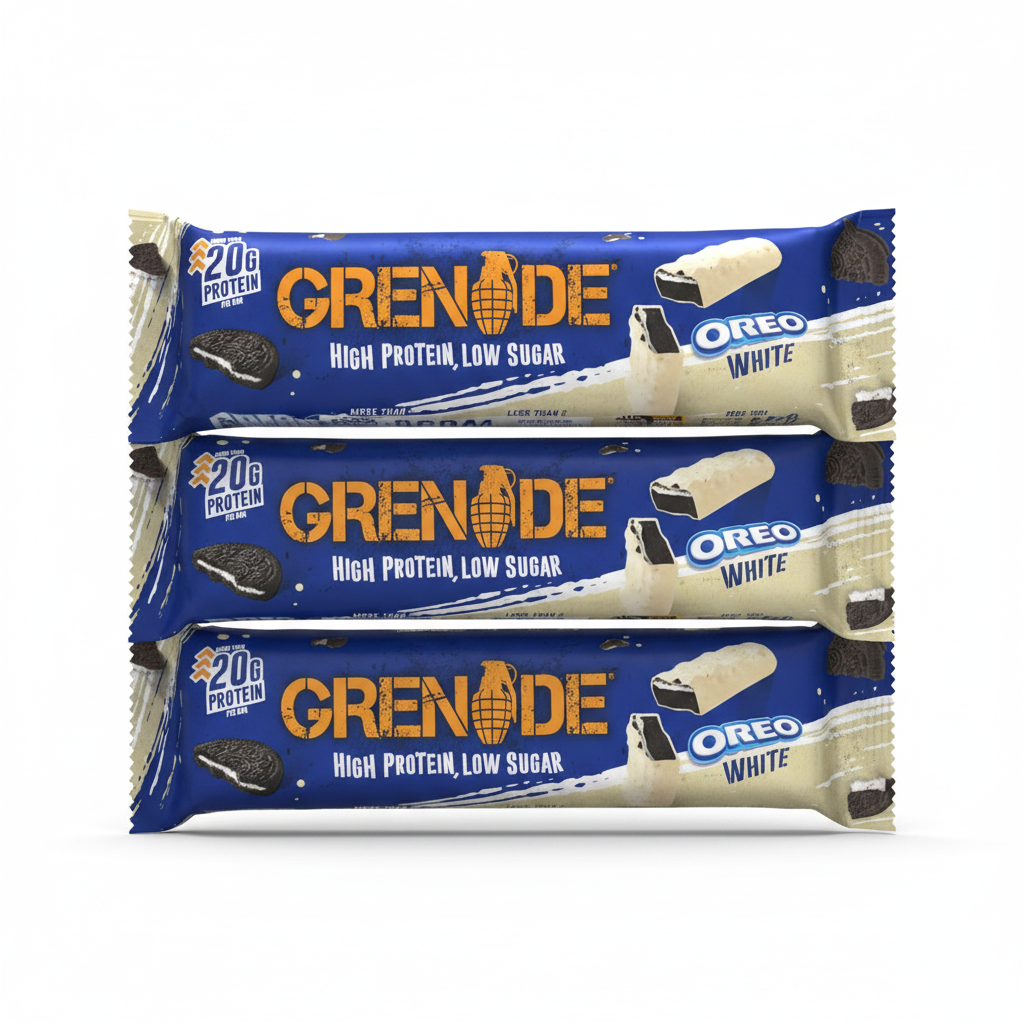 Grenade Oreo White Protein Bar 60G (Pack of 3)