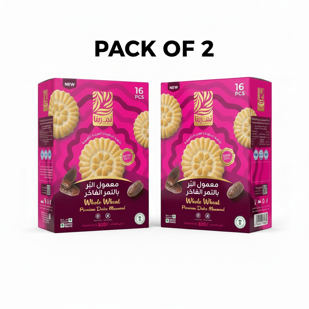 TAMRITA WHOLE WHEAT MAAMOUL WITH PREMIUM DATES 320G (Pack of 2)