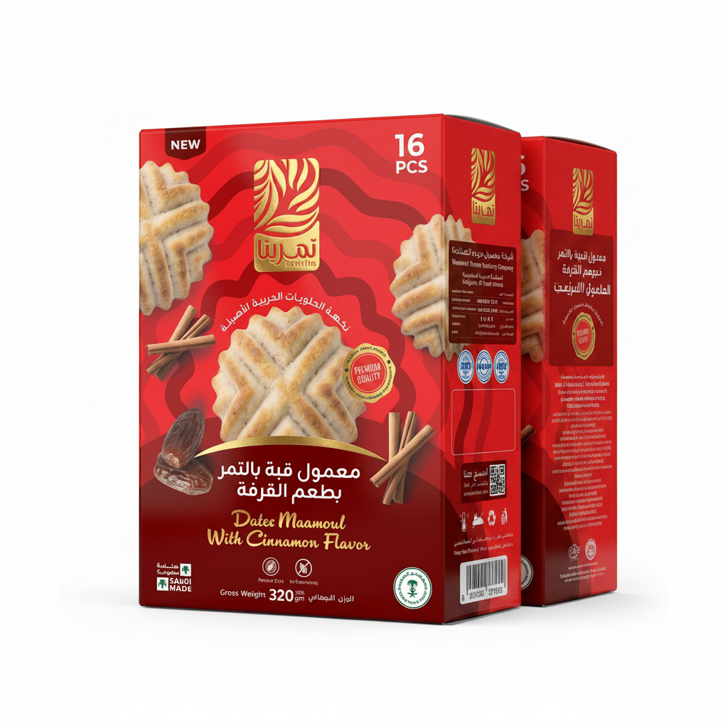 TAMRITA CINNAMON MAAMOUL WITH PREMIUM DATES 320G (Pack of 2)