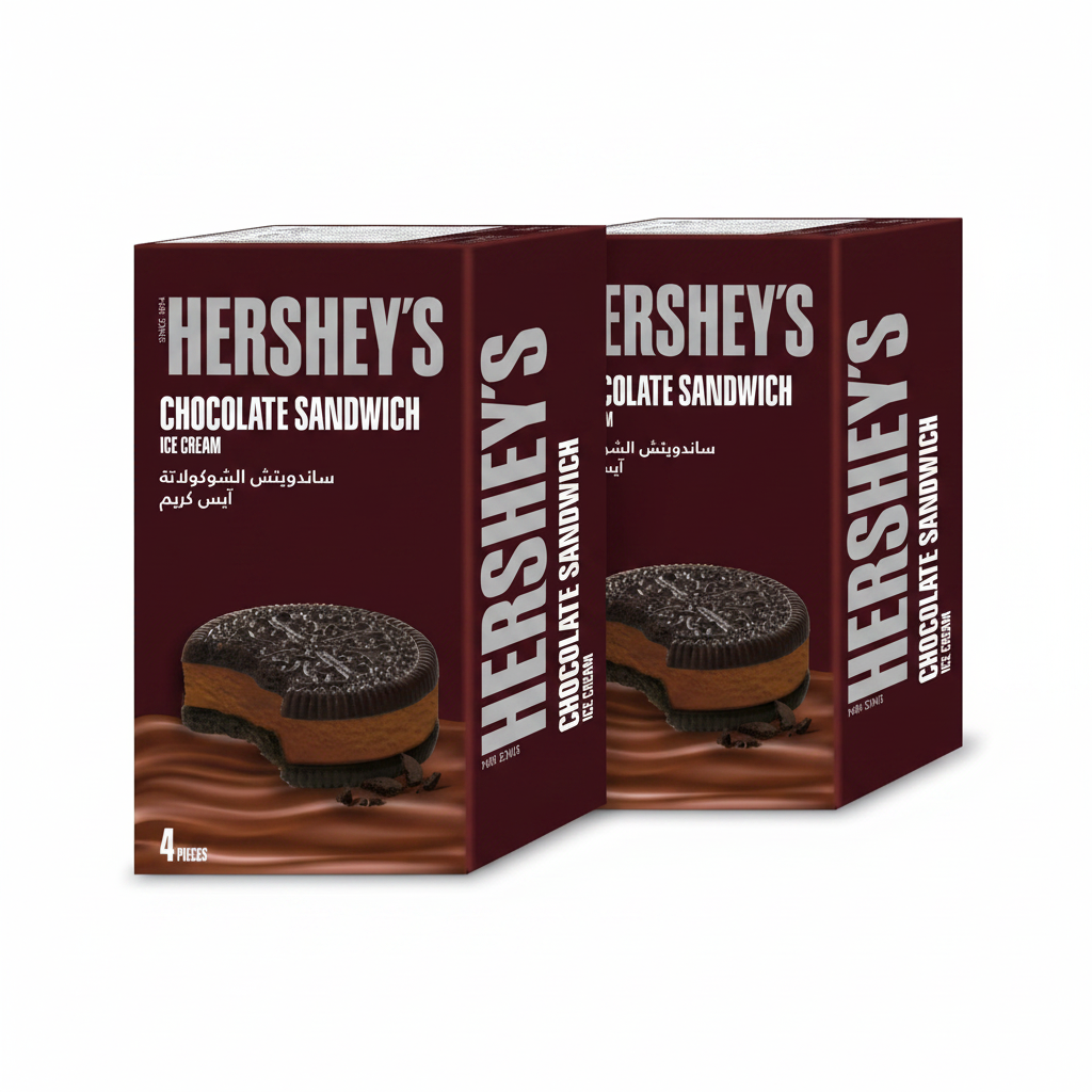 HERSHEYS CHOCO SANDWICH MP (90ML X 4pcs)(Pack of 2 total 8pcs)
