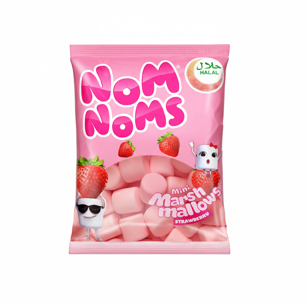 Nom Noms Marshmallows Strawberry 22G (Pack of 12)