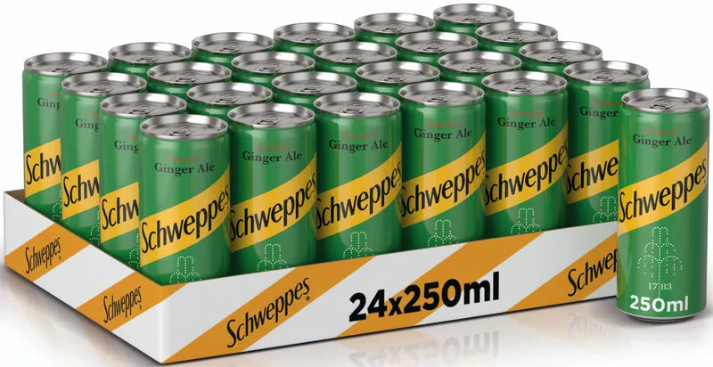 Scheweppes Ginger Ale 250ml (Pack Of 24Pieces)