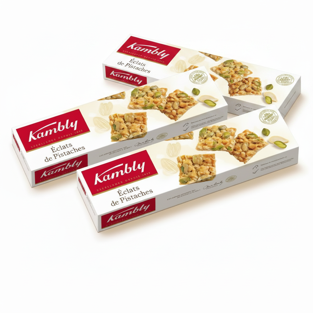 Kambly Éclats De Pistaches 80G (Pack of 3)