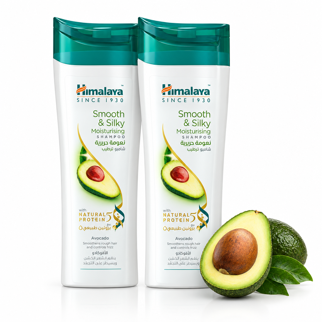 Himalaya Shampoo Smooth & Silky Moisturising 400 Ml (Pack of 2)