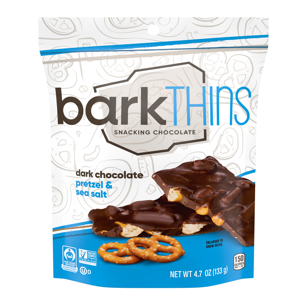 Hershey BarkThins Dark Chocolate with Pretzel  & Sea Salt 4.7oz