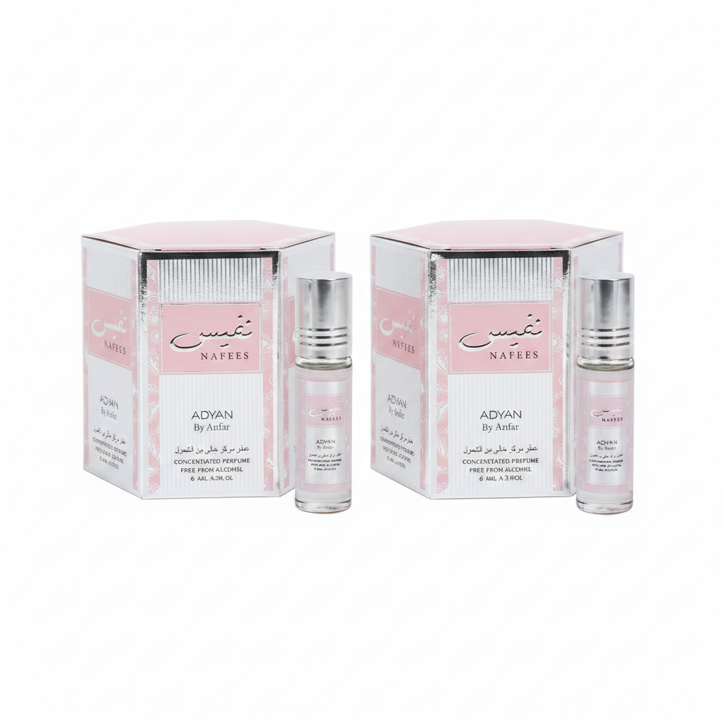 ADYAN ROLL ON NAFEES 6ML*6PCS PACK (Pack of 2)