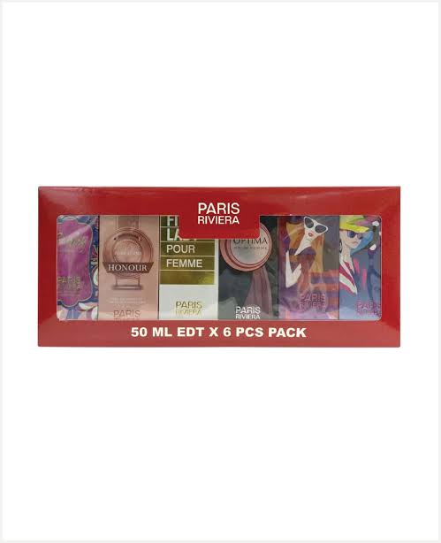 PARIS RIVIERA 6PCS PACK WOMEN 50ML EDT (Pack of 2)