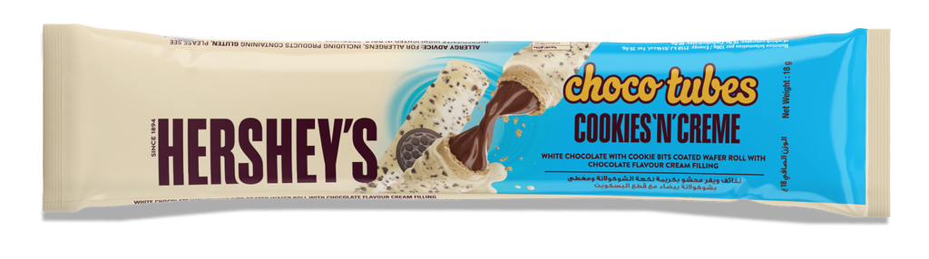Hershey Cookies N Cream  Choco tube 18g (Pack of 24 Pieces)