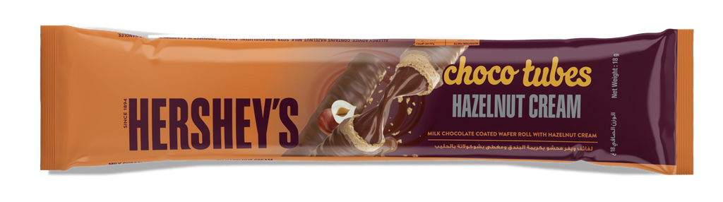 Hershey Hazelnut Choco tube 18g (Pack of 24 Pieces)