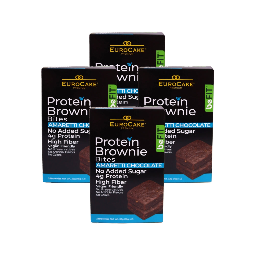 Eurocake Premium BeFIT Protein Brownie Bites 32g (Pack of 4)