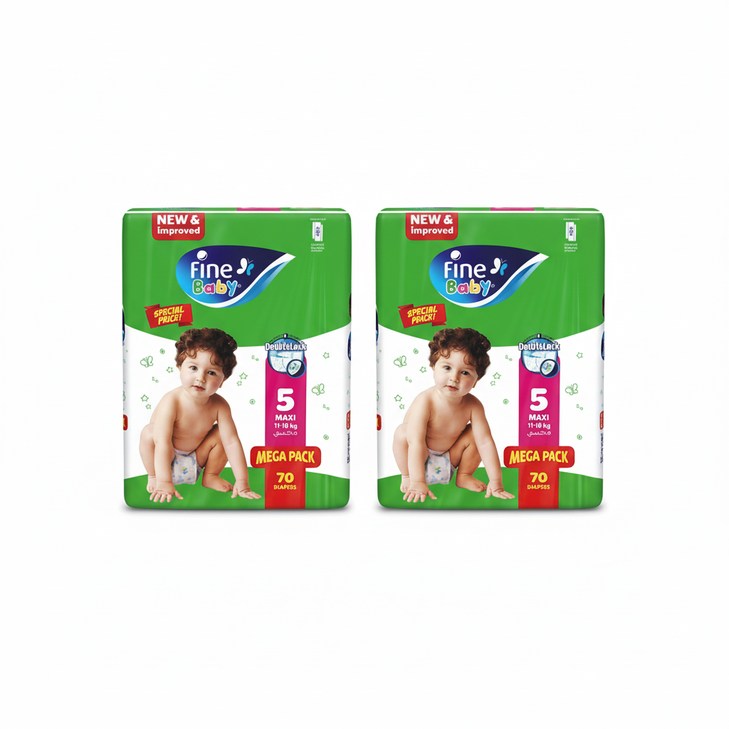 FINE ABSORBENT BABY DIAPER MAX 70s DL Supernova SP (Pack of 2)
