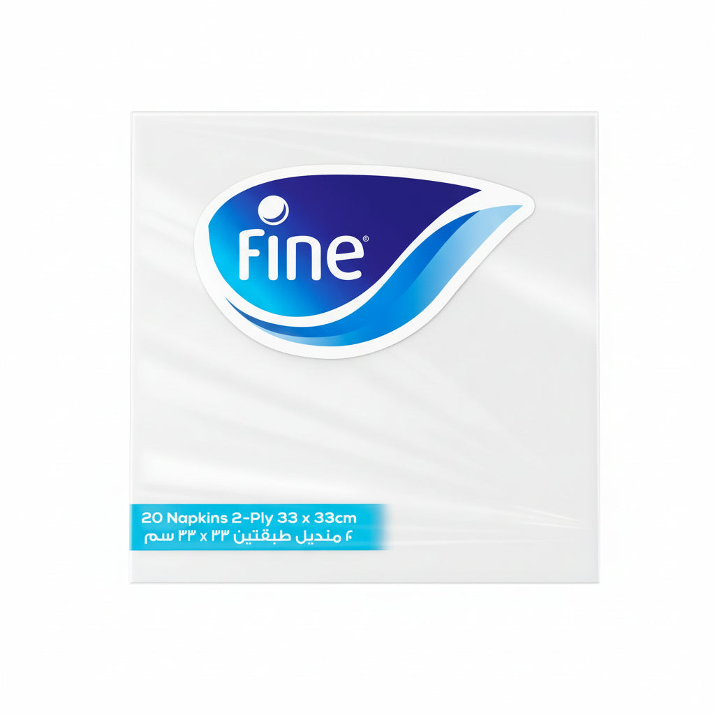 Fine Table Napkins 20 Sheets 2 Ply 33X33 cm   (Pack of 30)