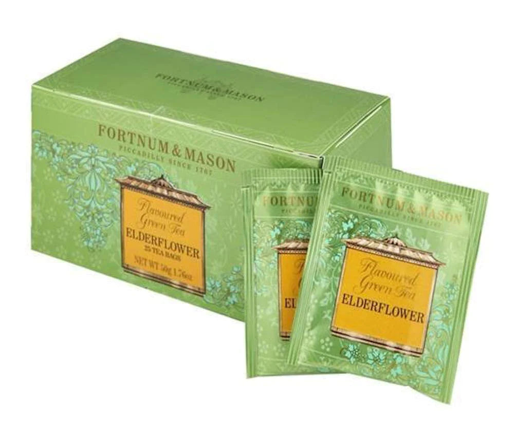 Fortnum Mason Green Tea With Elderflower 25 Teabags 50g