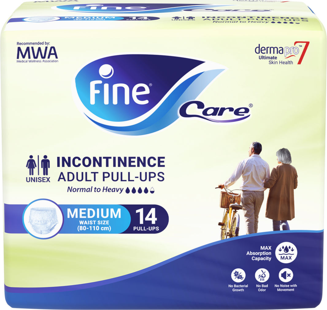 Fine Active Adult Diaper.Pull up Medium 14s W 80 to 110