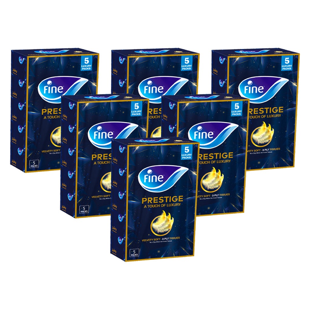 Fine Facial Tissues Prestige 96 Sheets 3 ply - Total 30 Boxes
