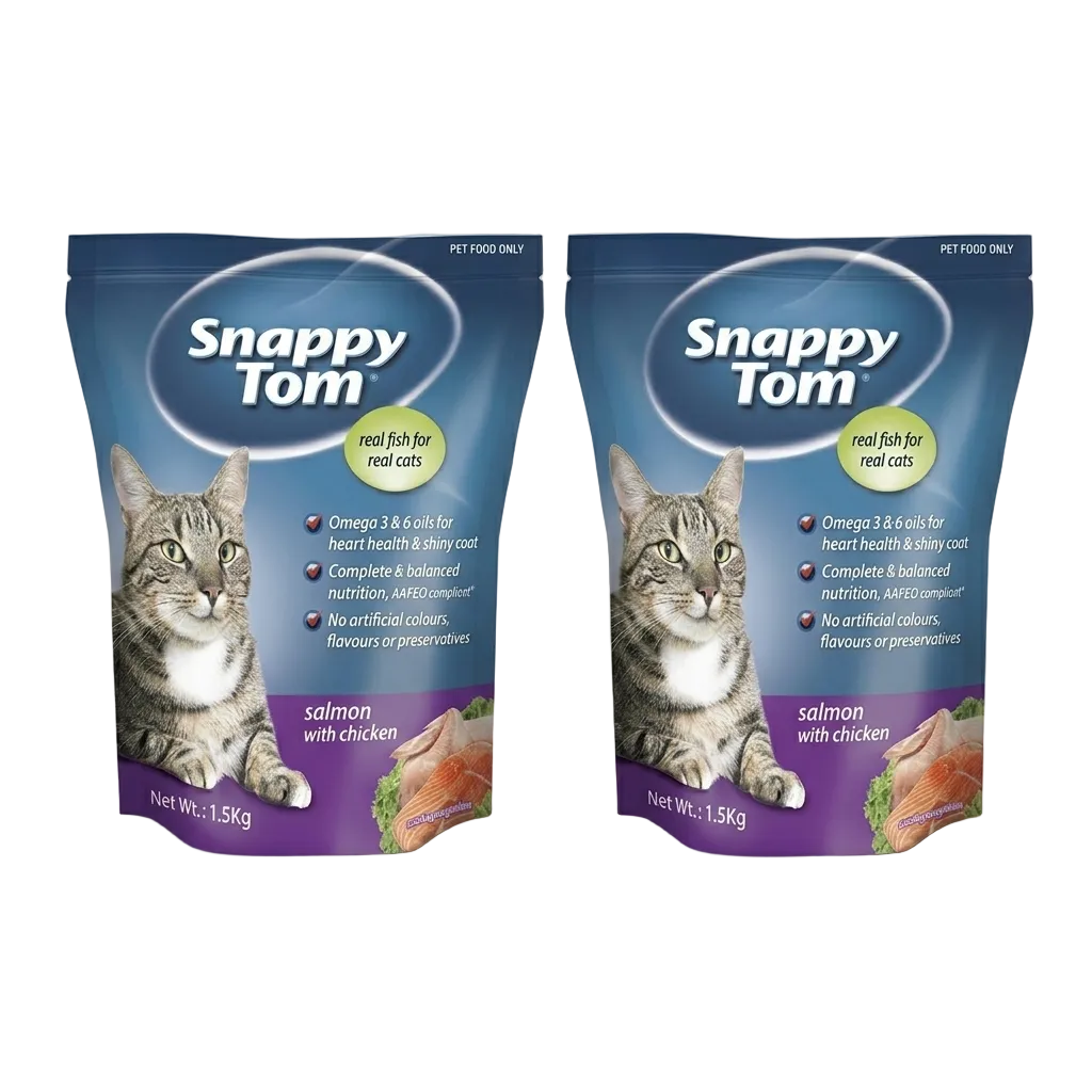 Snappy Tom Salmon With Chicken 1.5kg (Pack Of 2)