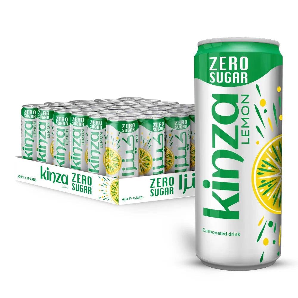 Kinza Lemon Zero Sugar 250ml (Pack of 30 Pieces)