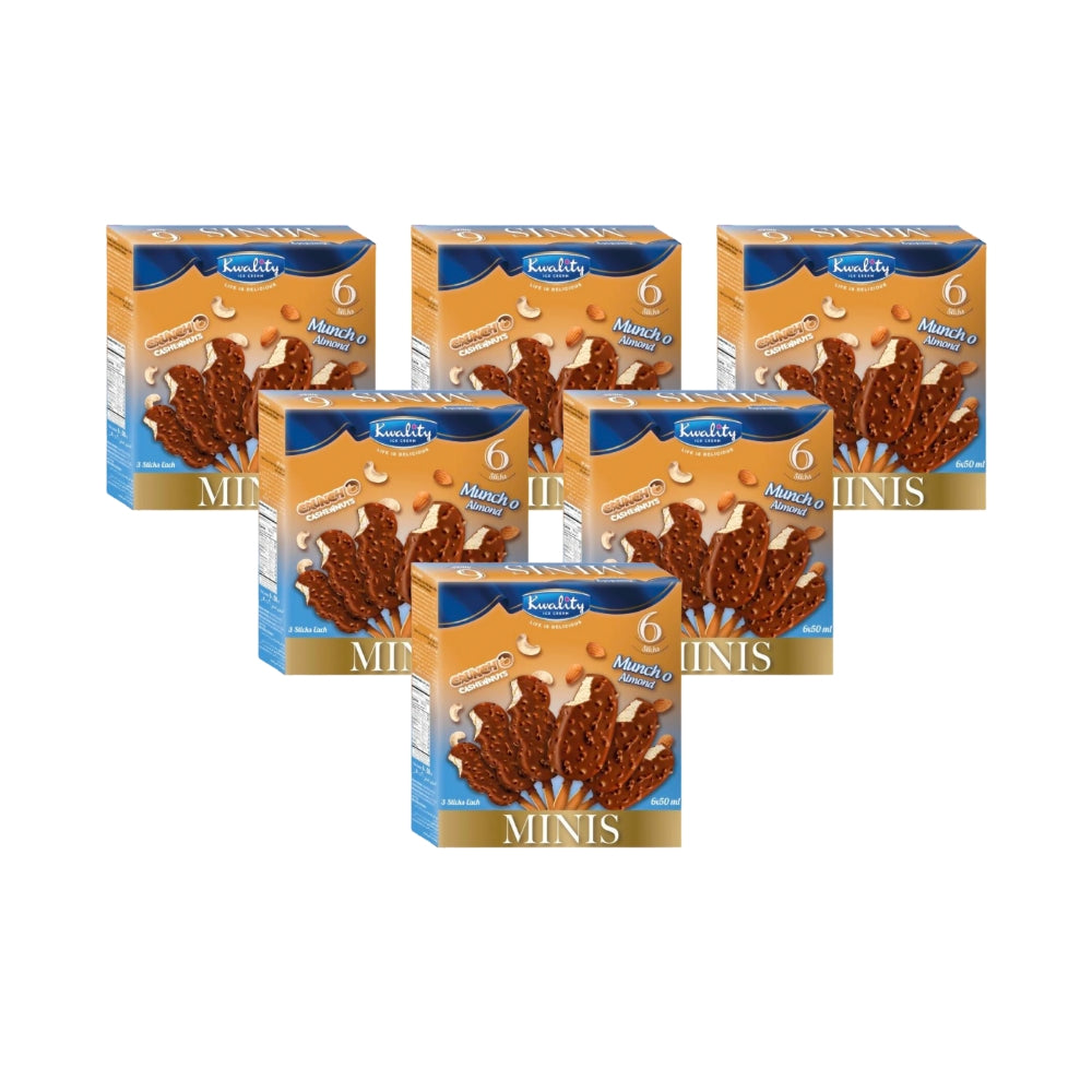 Kwality Cruncho-Muncho Mini Multi Packs 50ml (Pack of 6-Total 18 Pieces)