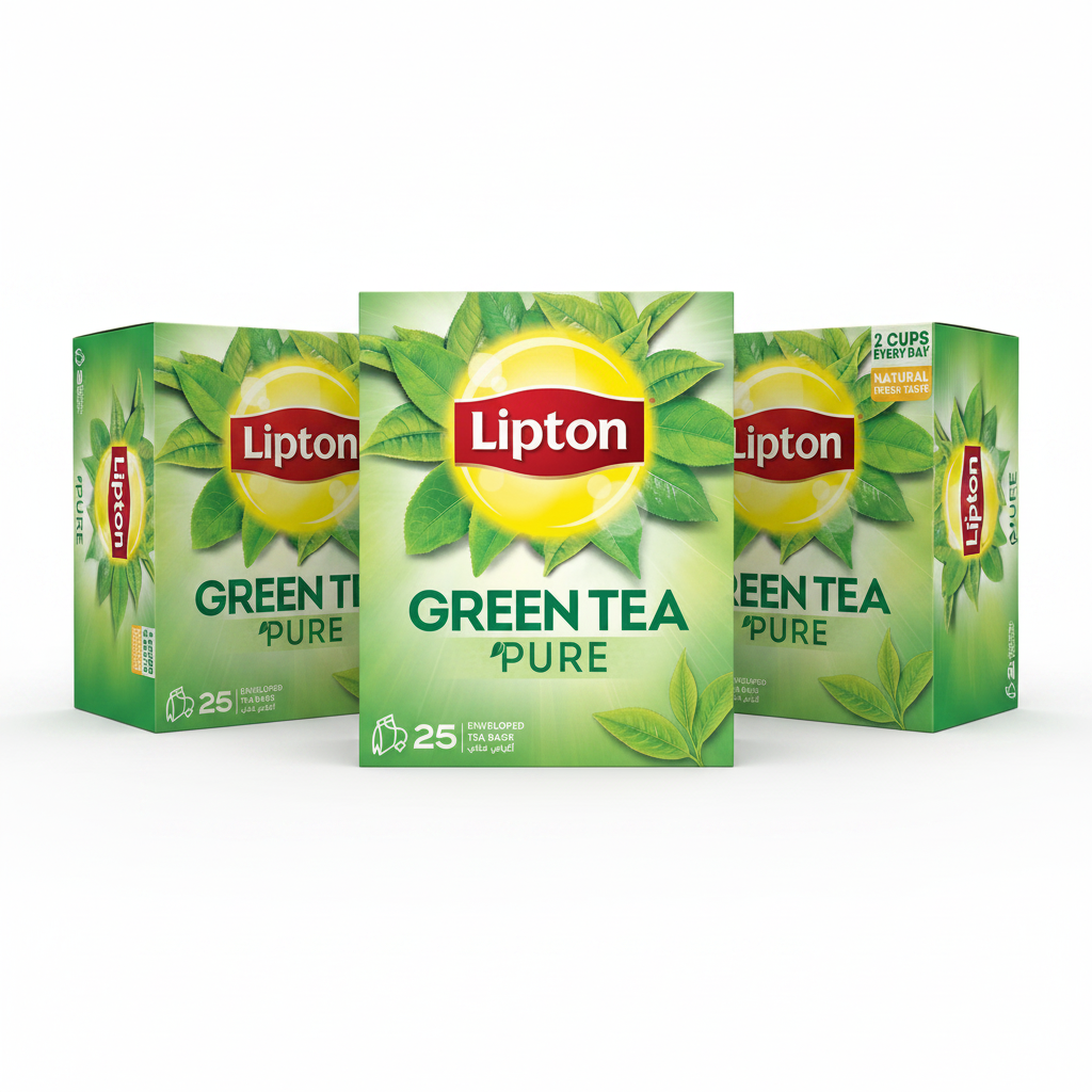 Lipton Green Tea 1.3g - (Pack of 3 Boxes total 75 tea bags)