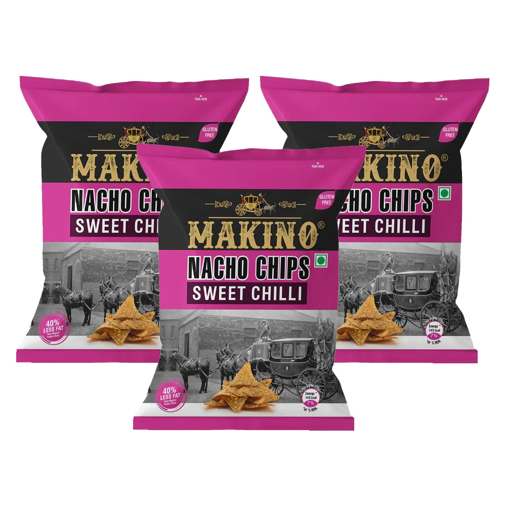 Makino Nacho Sweet Chilly 60 gm (Pack of 3)