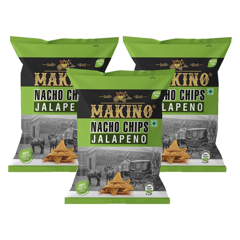 Makino Nacho Jalapeno 60 gm (Pack of 3)