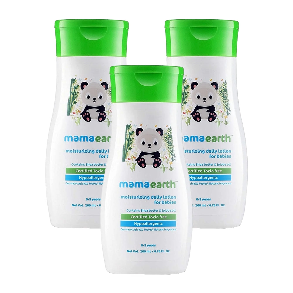 Mama Earth Baby Daily Lotion 200ml (Pack of 3)
