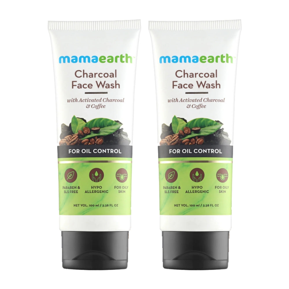 Mama Earth Charcoal Facewash 100ml (Pack of 2)
