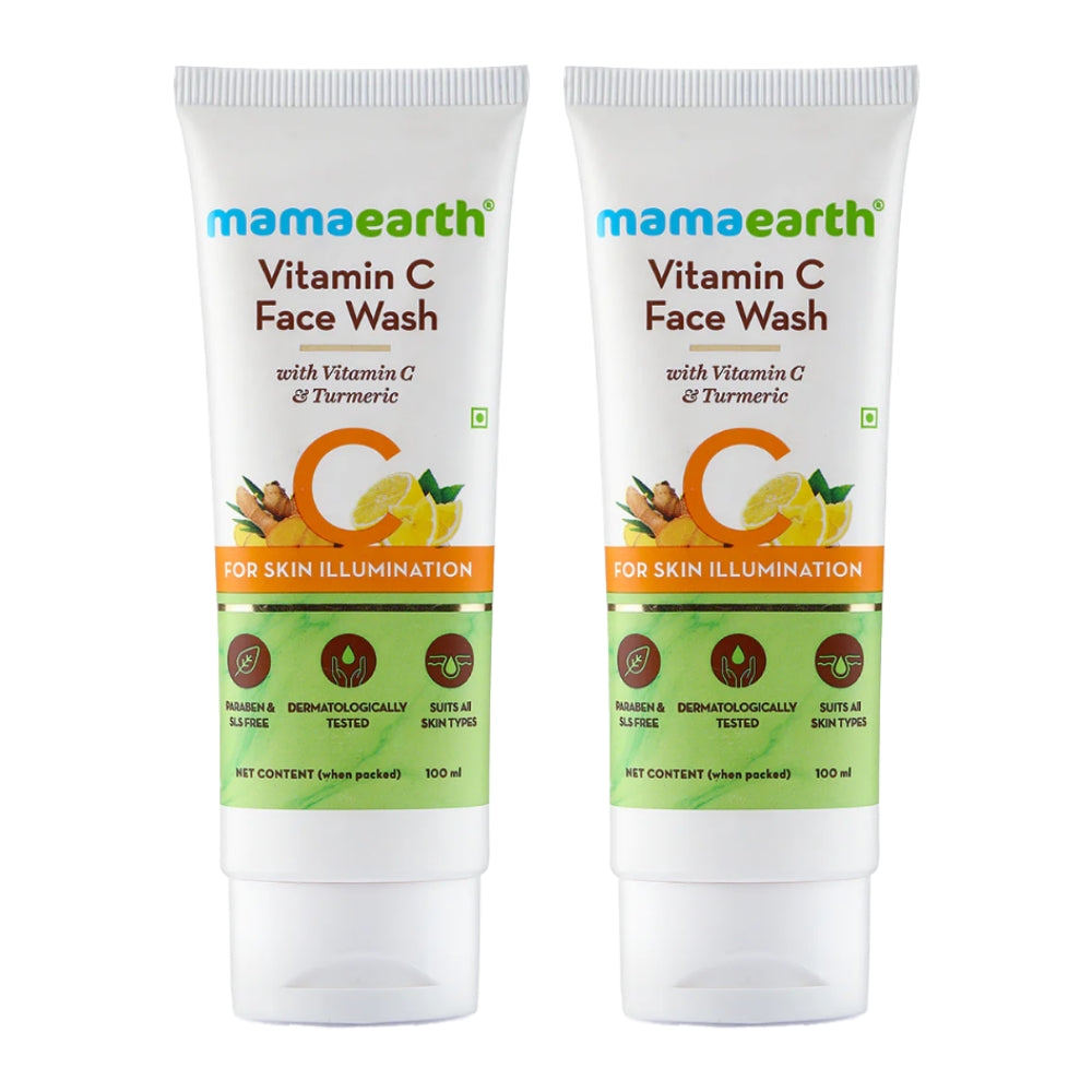 Mama Earth Vitamin C Face Wash 100ml (Pack of 2)