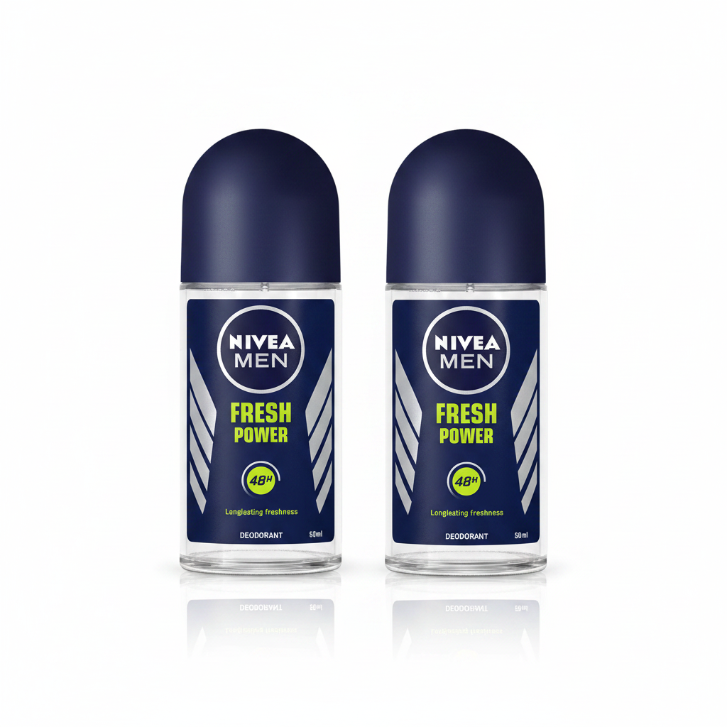 Nivea Roll-On Fresh Power Men 50ml - (Pack Of 2)