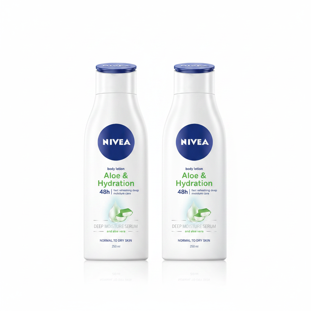 Nivea Body Lotion Aloe Vera 250ml - (Pack Of 2)
