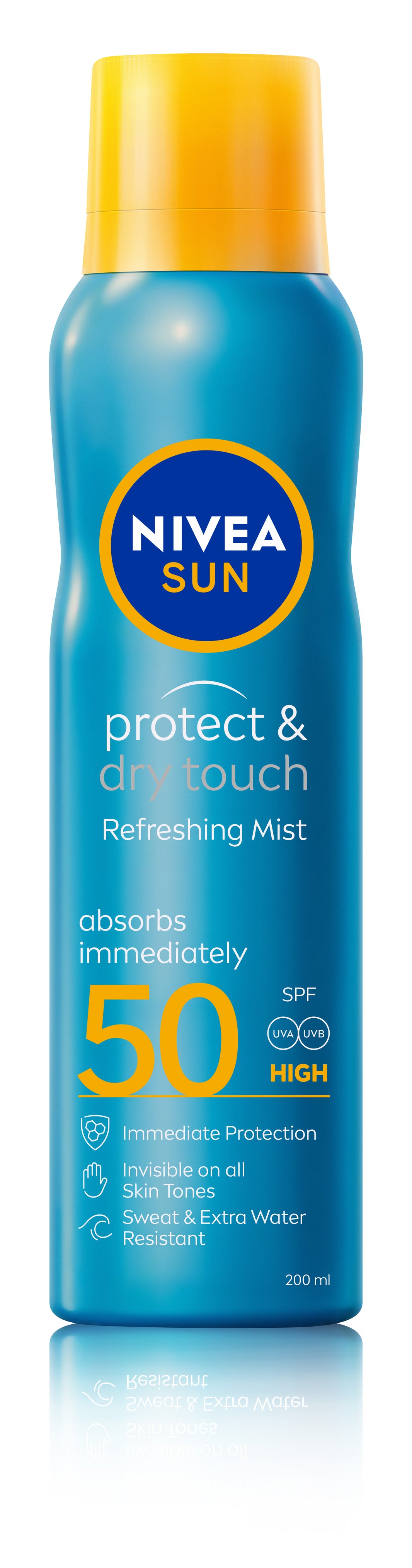 Nivea Sun Protect and Day Touch Refreshing Mist Spf 50 +200ml (Pack of 3)
