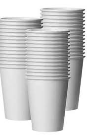 Paper Cup 7 Oz Without Handle 50 Pieces WHITE (Pack of 3)