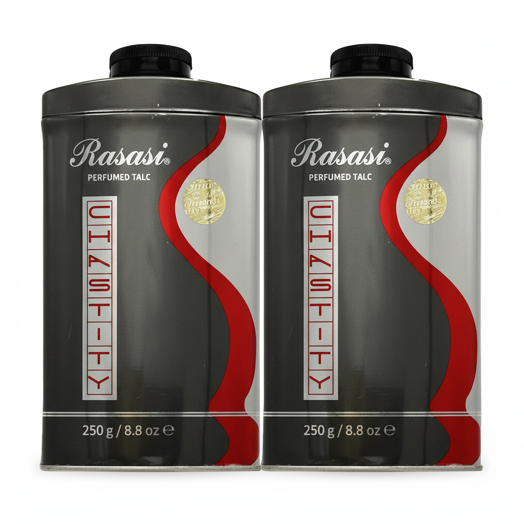 RASASI CHASTITY MEN PERFUMED TALC 250GM (Pack of 2)