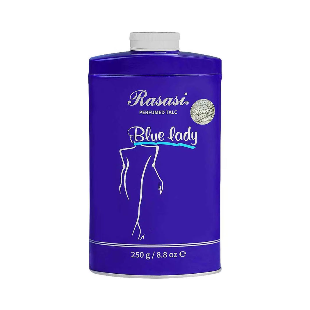 RASASI BLUE LADY PERFUMED TALC 250GM (Pack of 2)