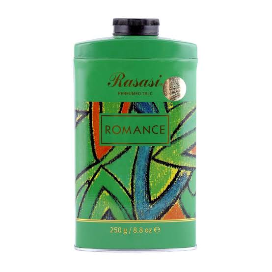 RASASI ROMANCE WOMEN PERFUMED TALC 250GM (Pack of 2)