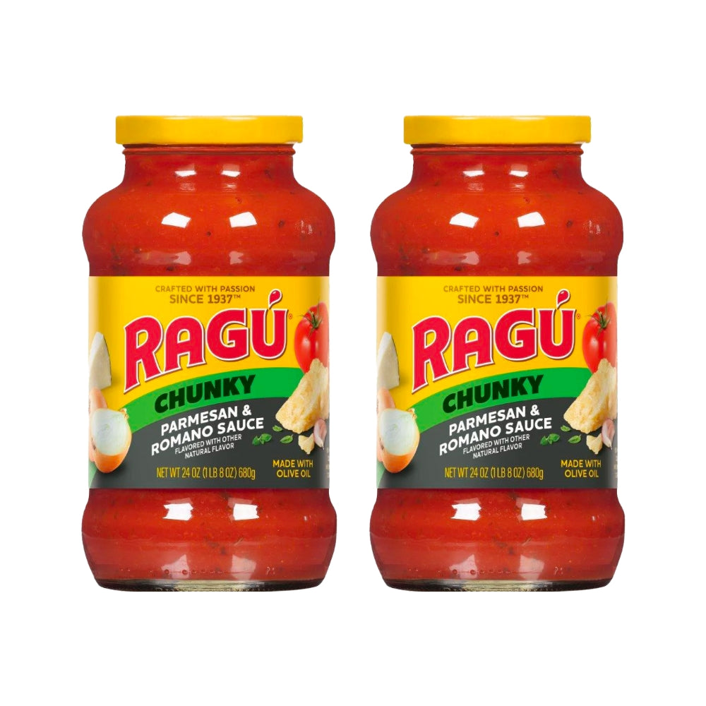 Ragu Parmesan & Romano Sauce 24 Oz (Pack of 2)