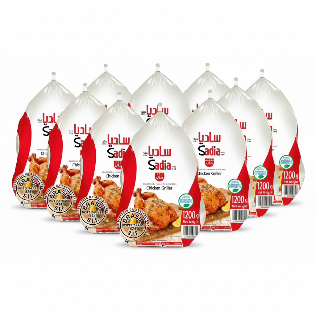 دجاج مجمد من ساديا 1200غ ( مجموعة من 10 حبات)