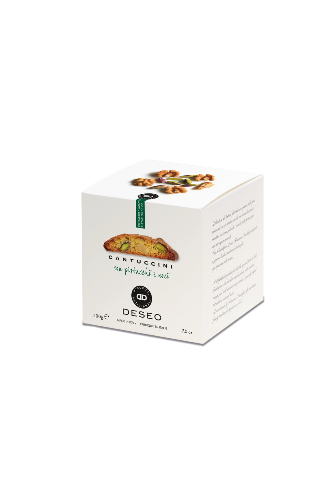 Deseo Cantuccini Walnut Pistachio Box 200g