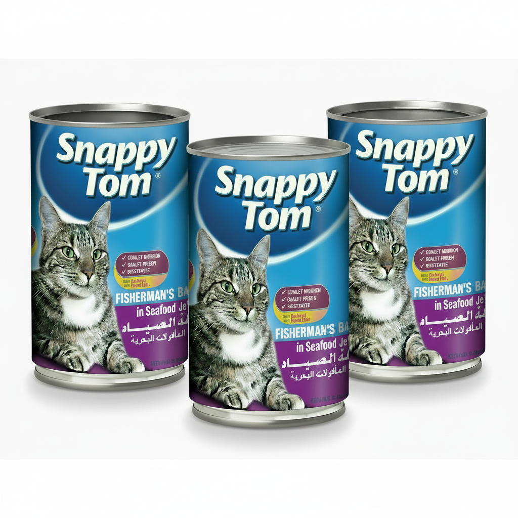 Snappy Tom Fishermans Basket In Seafood Jelly 400g (Pack Of 3)