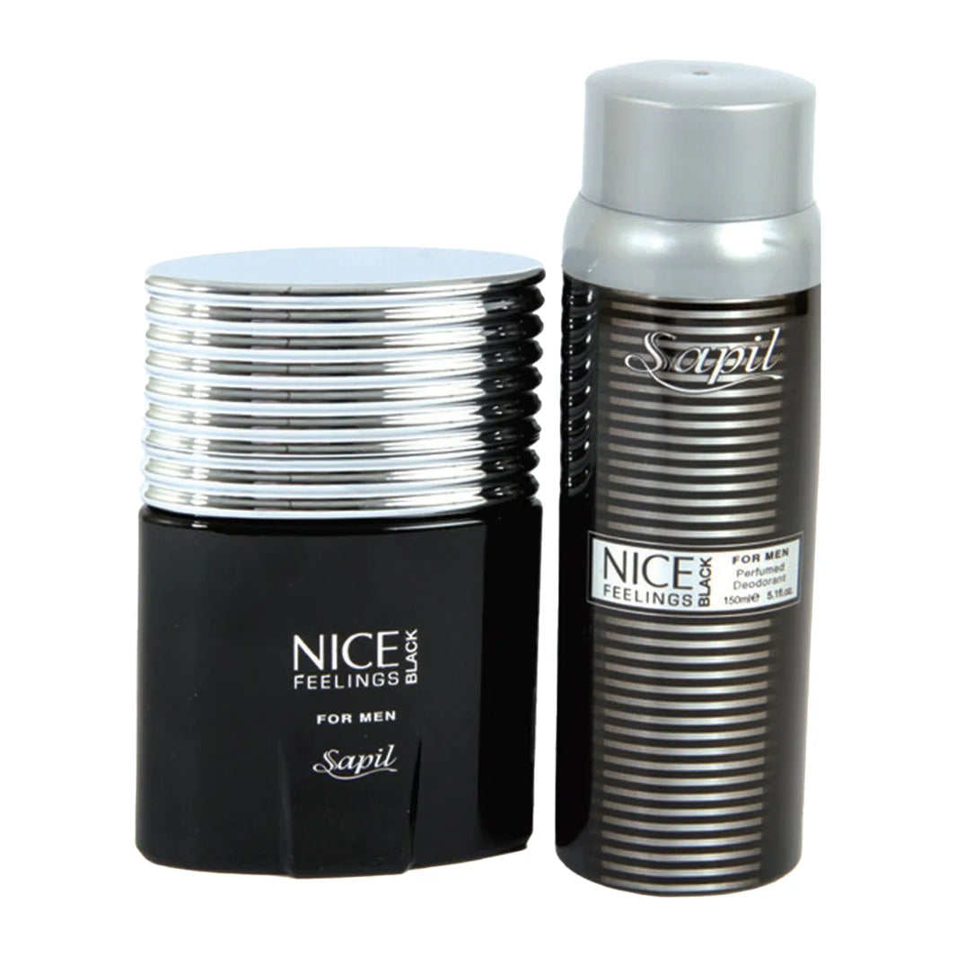 SAPIL NICE FEELING BLACK EDT+DEO(M) 75ML/150ML