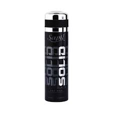 SAPIL SOLID BLACK MEN DEO 200ML  (Pack of 2)