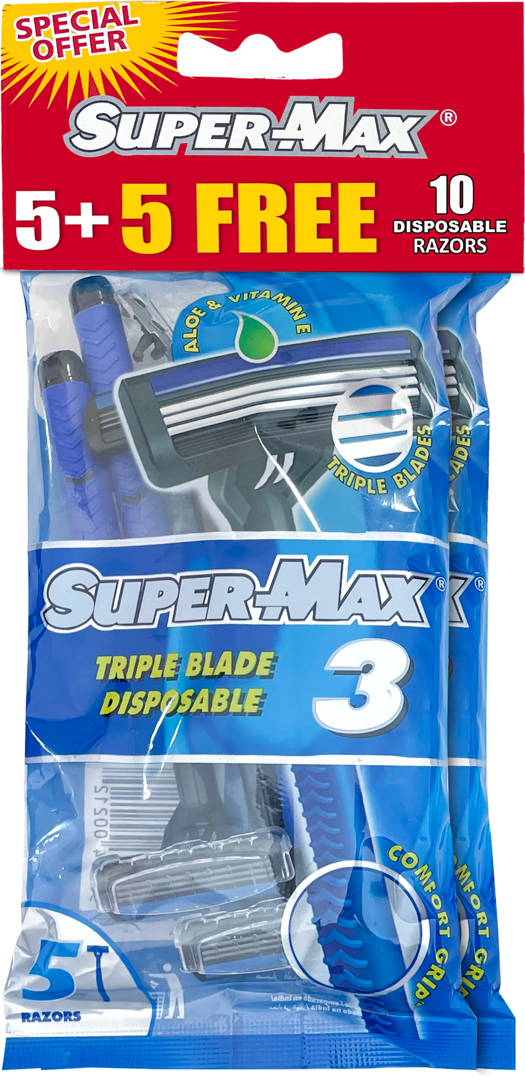 Supermax 3 Blade pouch men  (Pack of 6)