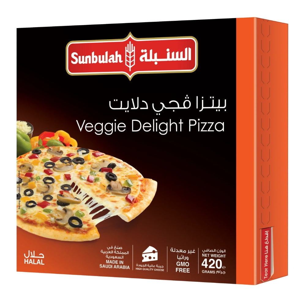 Sunbulah Veggie Delight Pizza 420 Gm