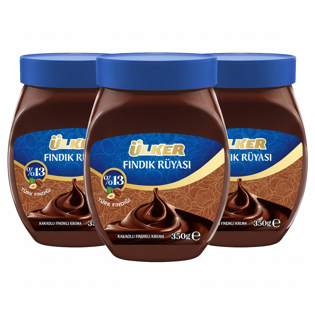 ULKER FINDIK RUYASI KAKAO KRE PET 350 GR (Pack of 3)