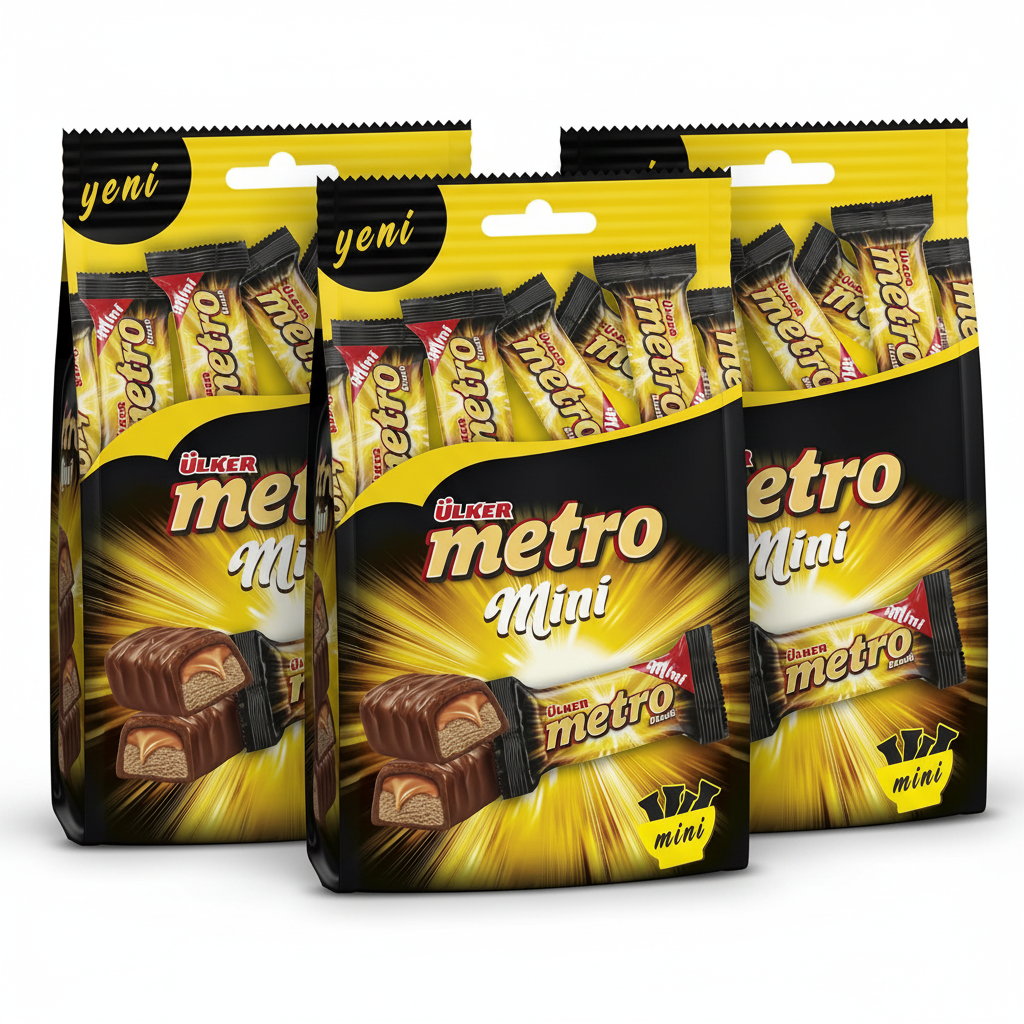 ULKER  METRO KAPLAMALI BAR MINI 102G (Pack of 3)